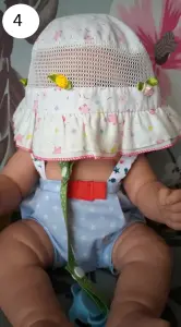 Панамки и повязка-косынка розовая на девочку, р.48-50, на 2-3,5года, б.у