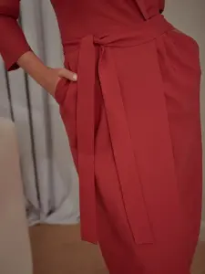 Платье на запах офисное вечернее (Vittoria Vicci)