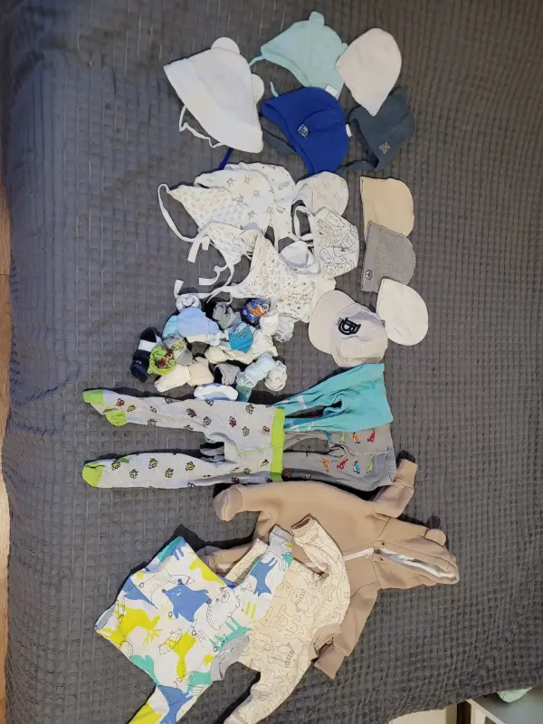 Большой лот одежды от 0-9 месяцев