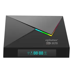 Смарт ТВ приставка Eplutus AN-233, с голосовым вводом, Android 8K WiFi BT