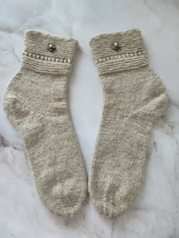 Теплые овечьи носочки