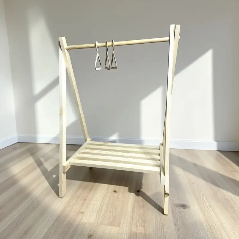 Вешалка напольная из массива сосны, новая