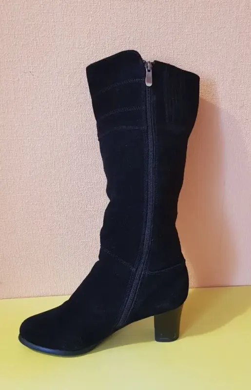 Сапоги зимние женские на каблуке, натуральная кожа, шерстяной мех, размер 38 - Вся Беларусь - 235706 - Доска объявлений Kupika.by - Фото 3