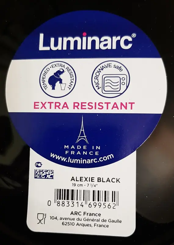 Набор тарелок Luminarc Carine Black/White (Франция, 18 шт.) - Вся Беларусь - 238369 - Доска объявлений Kupika.by - Фото 9