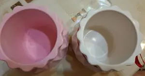 Ваза-кашпо, новая, ручная работа из гипса