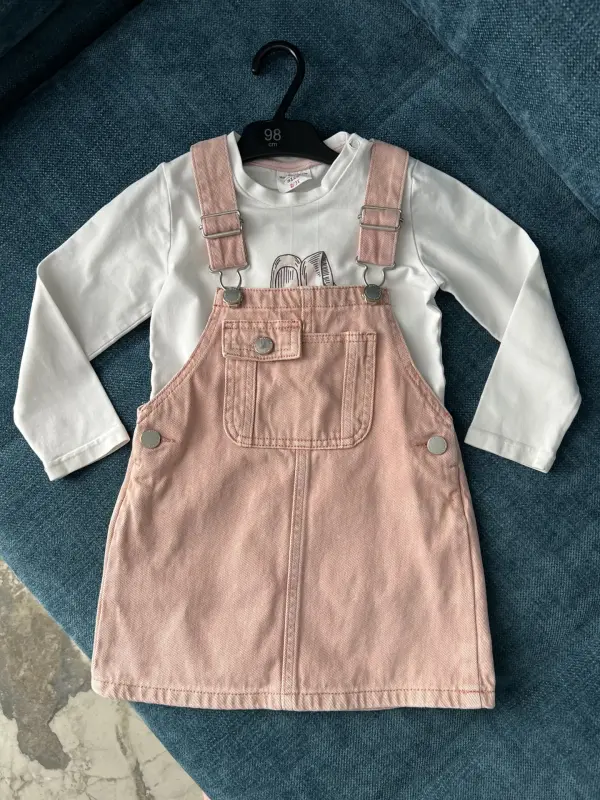 Сарафан джинсовый next и лонгслив