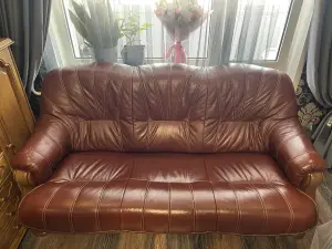 Диван натуральная кожа