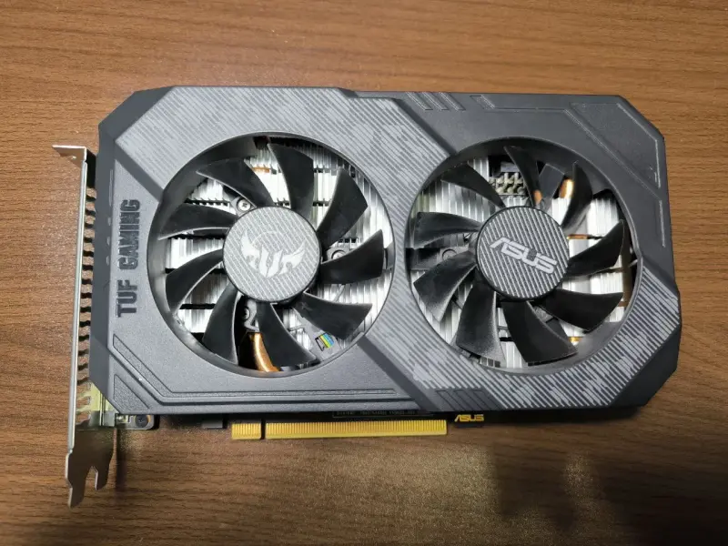 ASUS TUF GTX 1650 4GB GDDR6 — тихая, обслужена