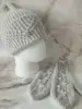Женские аксессуары - Комплект шапочки и варежек серого цвета - Видзы - Фото 3 Комплект шапочки и варежек серого цвета - Видзы - 237240 - Доска объявлений Kupika.by - Фото 3