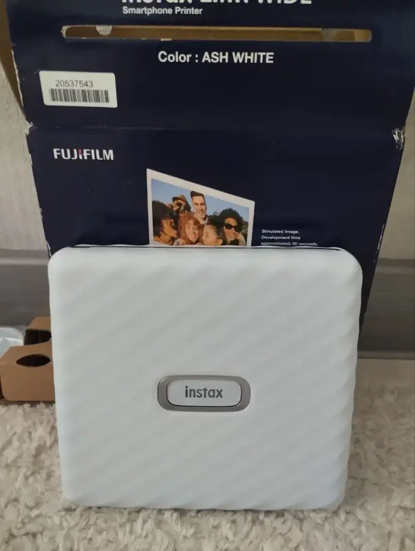 Фотопринтер Instax Link Wide Ash White