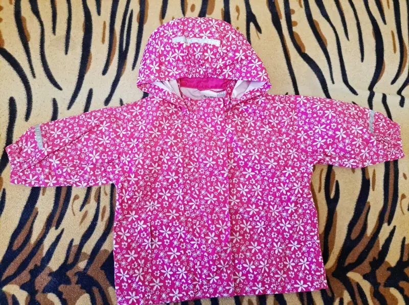 Куртка-ветровка розовая в цветочки, р.74-80 ((7мес-1,5года) - Вся Беларусь - 237051 - Доска объявлений Kupika.by - Фото 5