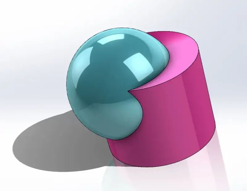 Линия пересечения двух фигур в начертательной геометрии