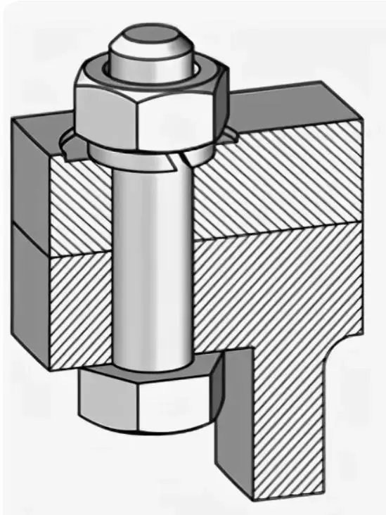 Болтовое соединение в инженерной графике