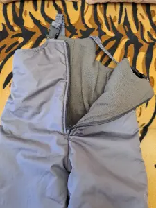 Полукомбинезон серый теплый на байке на 4-6лет,  б.у