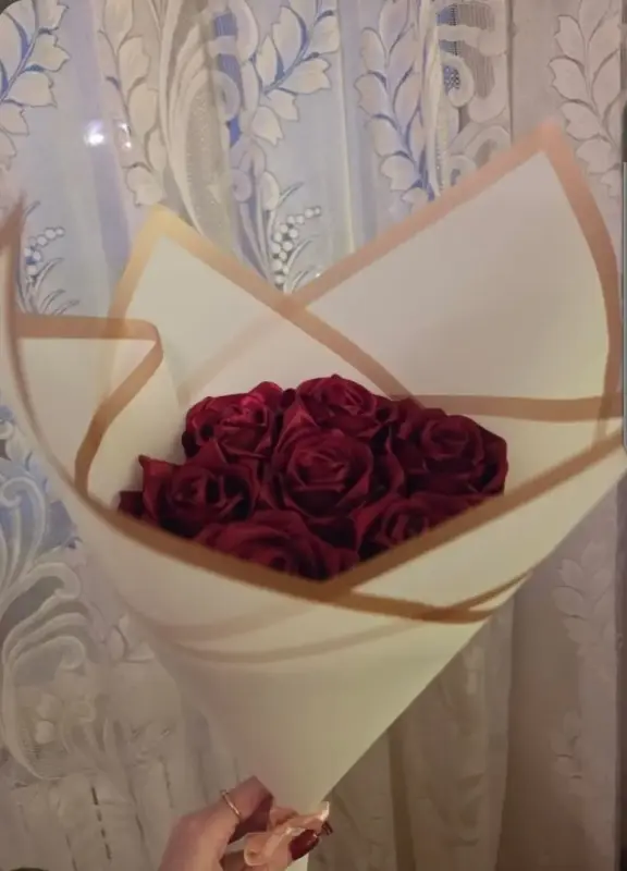 Букетики из атласных лент