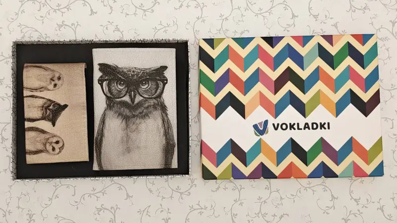 Подарочный набор: визитница + обложка для документов