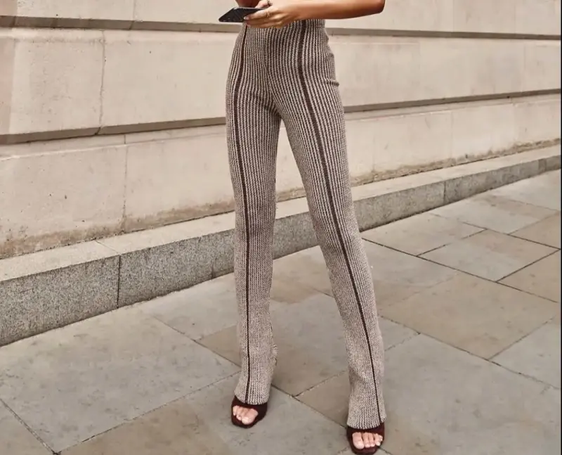 Клёш Вязаные леггинсы