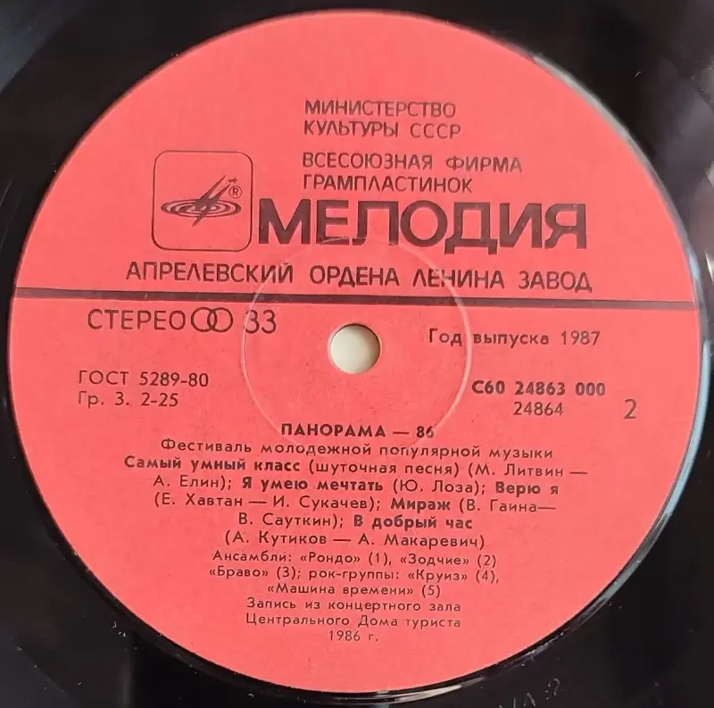 Грампластинка 'Панорама-86 (1-ый выпуск)' (1987) - Вся Беларусь - 237808 - Доска объявлений Kupika.by - Фото 6