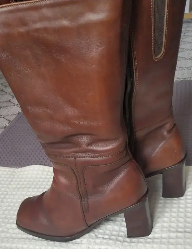 Женские кожаные зимние сапоги натуральная кожа 38