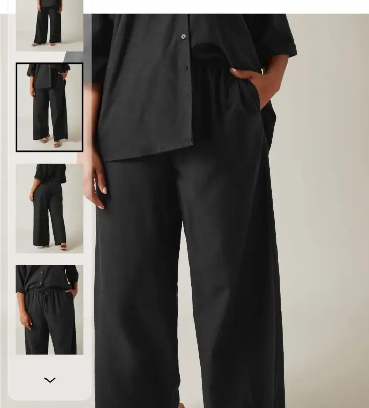 Next Лён Палаццо Широкие Брюки