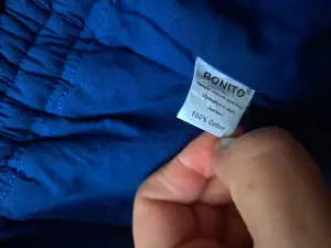 Куртка синяя Bonito на 3-4года с капюшоном, б.у