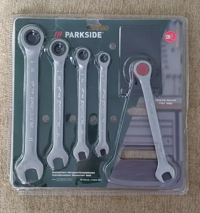 Набор комбинированных трещоточных ключей PARKSIDE