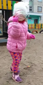 Куртка  розовая на 1.5-2.5г, б.у, на весна-осень