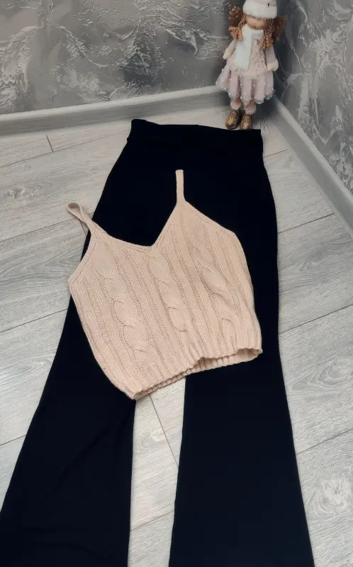 Топ Shein / Matalan Клёш Леггинсы