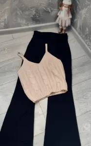 Топ Shein / Matalan Клёш Леггинсы