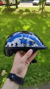 Велошлем детский MaXcity размер M (≈56 - 59 см) черный.