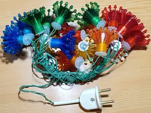 Ёлочная гирлянда 'Снежинка' СССР