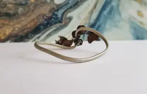 Редкий, винтажный браслет- кафф 'Розы' 1980г, СССР