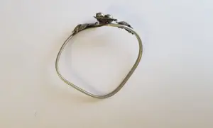 Редкий, винтажный браслет- кафф 'Розы' 1980г, СССР