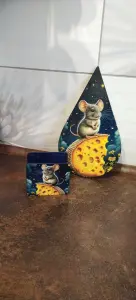 Разделочная доска с салфетницей