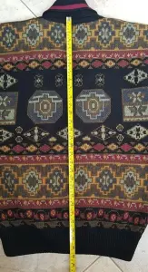 Винтажный двубортный кардиган в стиле 90-х