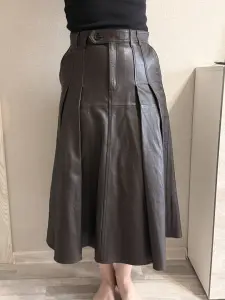 Юбка кожаная