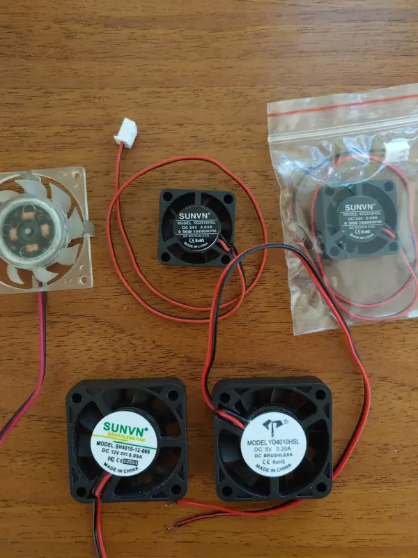Вентиляторы 5v 12v, 5шт