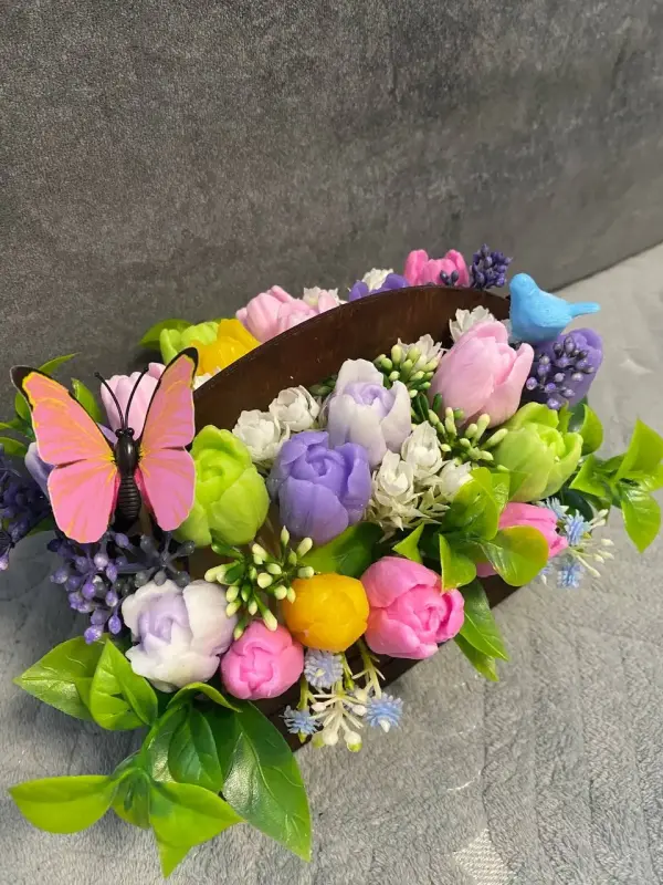 Букет из натурального мыла с ароматизатором