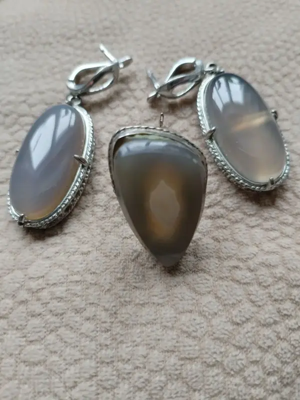 Набор ювелирный из агата - Оболь - 238004 - Доска объявлений Kupika.by - Фото 4