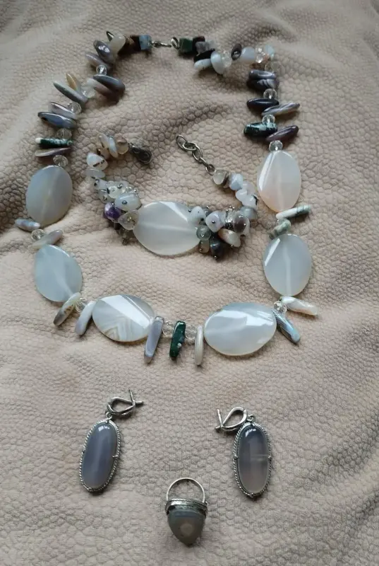 Женские аксессуары - Набор ювелирный из агата - Вся Беларусь - Фото 2 Набор ювелирный из агата - Вся Беларусь - 238004 - Доска объявлений Kupika.by - Фото 2