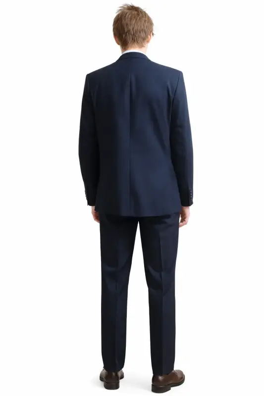 Классический тёмно-синий деловой костюм-двойка приталенного кроя "Junior classic" - Вся Беларусь - 238438 - Доска объявлений Kupika.by - Фото 4