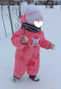 Комбинезон розовый (XXL) зимний от 8мес-1.8г