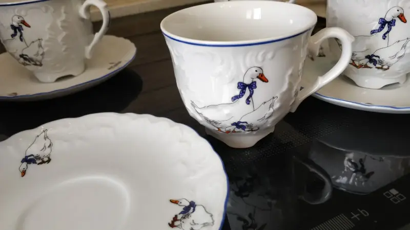 Посуда и кухонные аксессуары - Польская фарфоровая пара,-серия 'Rococo, гусь' - Вся Беларусь - Фото 4 Польская фарфоровая пара,-серия 'Rococo, гусь' - Вся Беларусь - 237293 - Доска объявлений Kupika.by - Фото 4