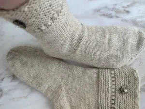 Теплые овечьи носочки