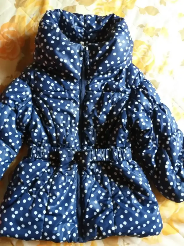 Куртка синяя в горохи с воротником высоким на 2-3года - Вся Беларусь - 237424 - Доска объявлений Kupika.by - Фото 2
