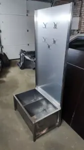 Фартукомойник с двумя моечными ваннами