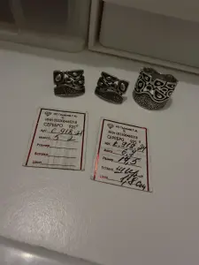 Серебряный набор ручной работы