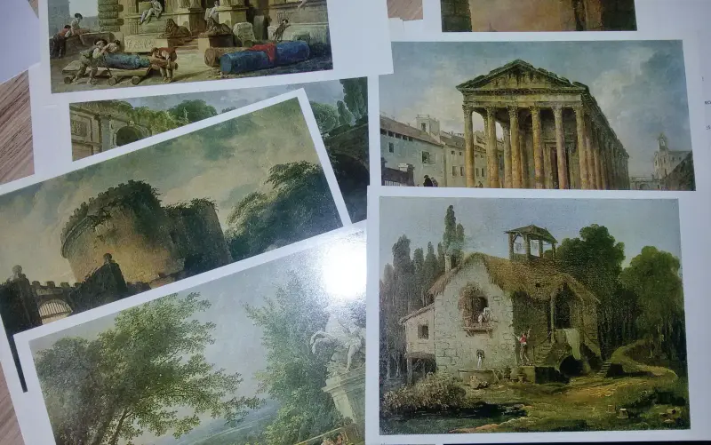 Гюбер Робер Коллекции Эрмитажа, комплект больших открыток 16шт - Вся Беларусь - 240252 - Доска объявлений Kupika.by - Фото 3