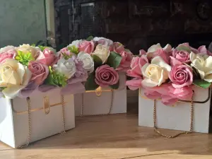 Букеты из мыльных цветов