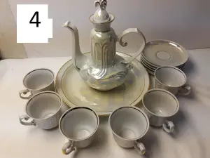 Сервиз кофейный-чайный фарфоровый (МФЗ, СССР)